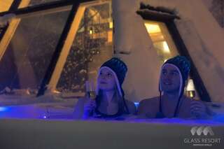 Курортные отели Glass Resort Рованиеми Апартаменты «Премиум» Glass с сауной и гидромассажной ванной-35
